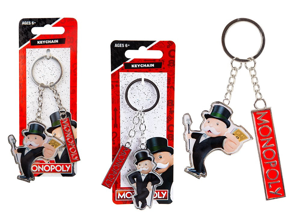 Mr. Monopoly 2D Metal Keyring