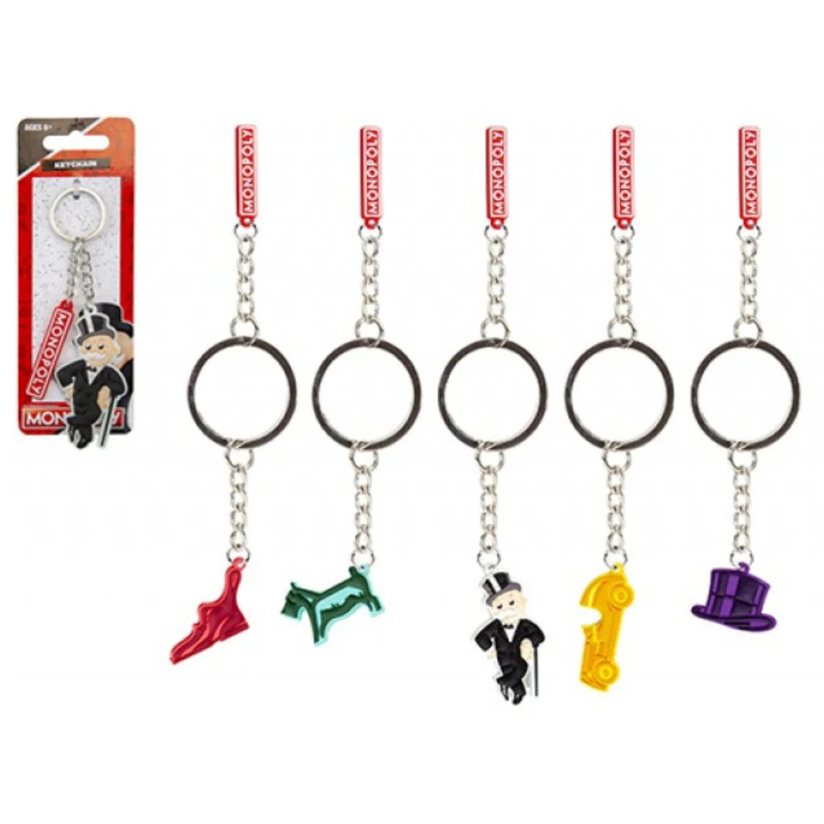 Monopoly 2D Rubber Keychains