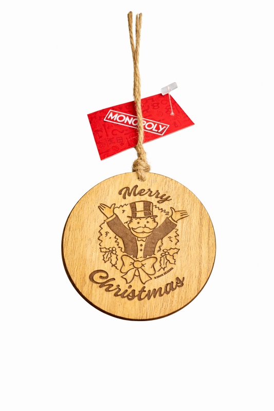 Wooden Merry Christmas Tree Hanging Decoration